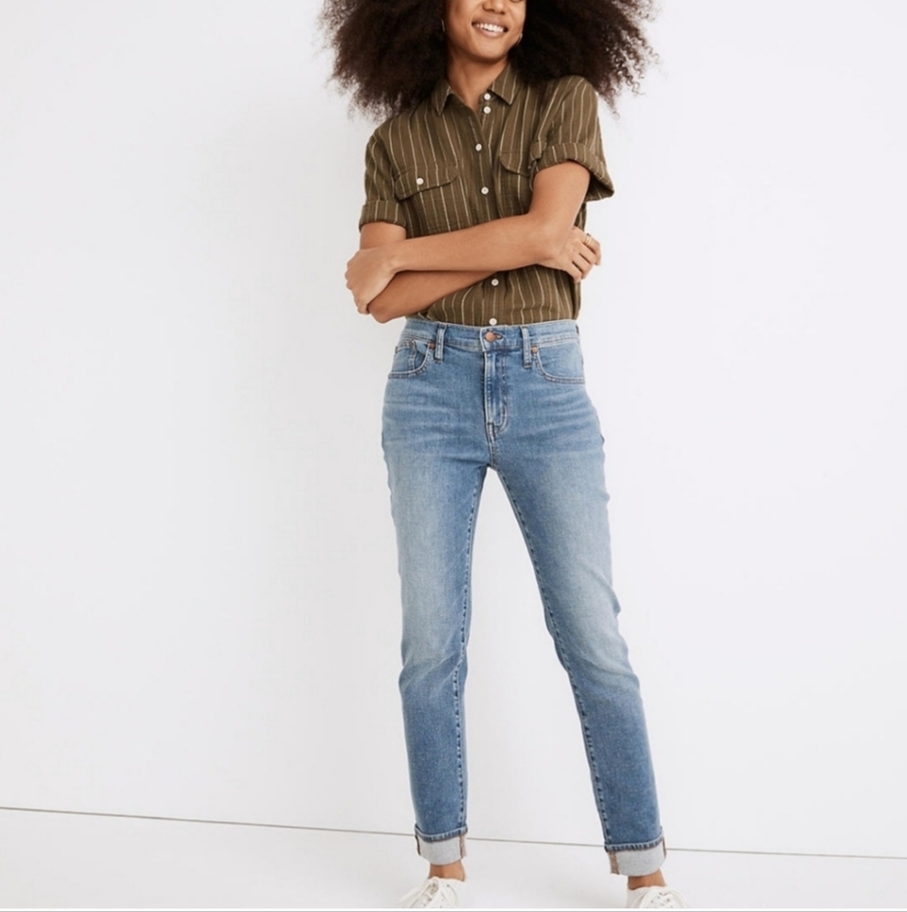 MADEWELL THE HIGH RISE SLIM BOYJEAN JEANS